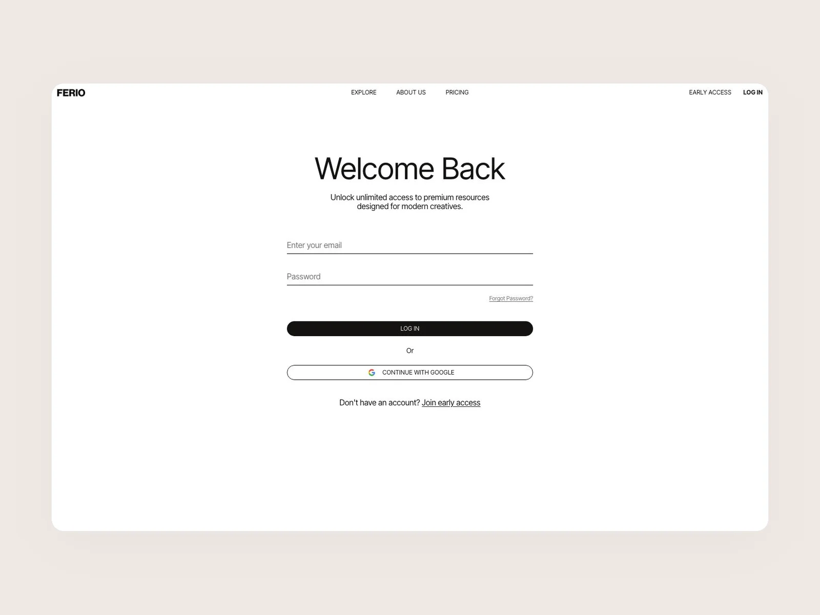 Joining Ferio