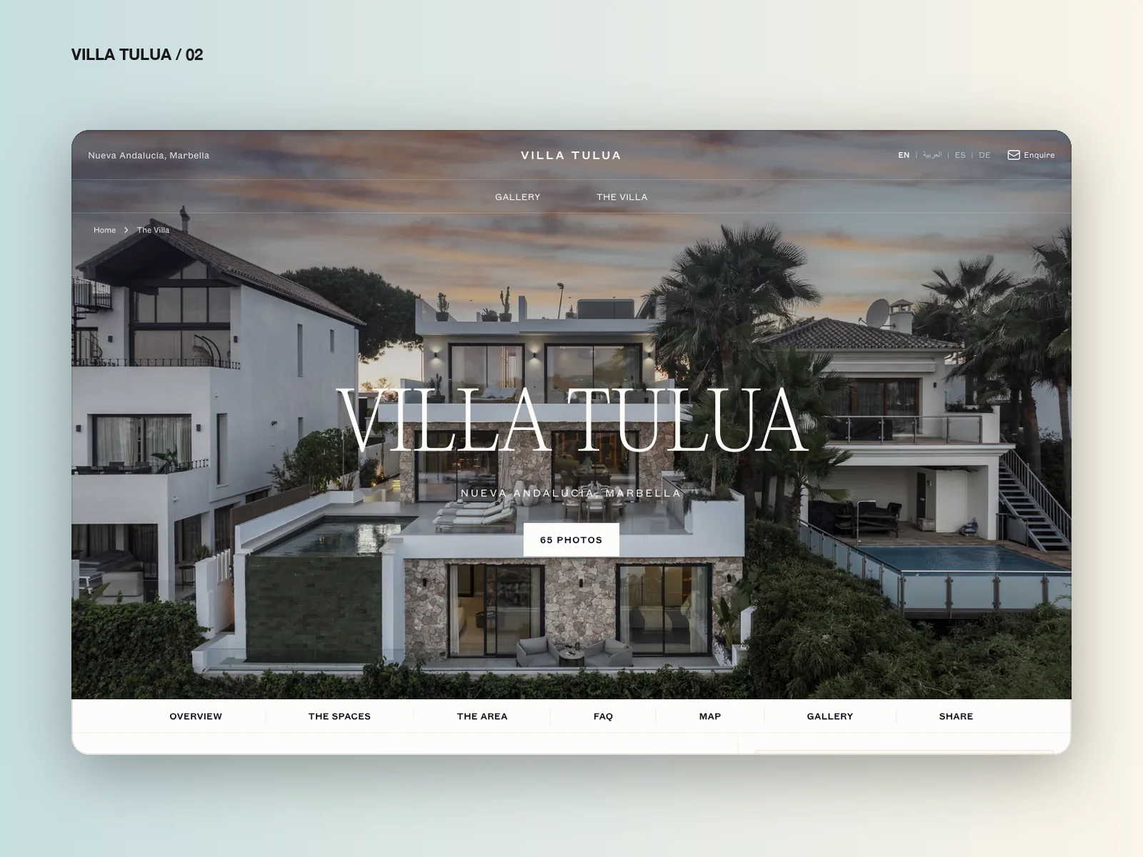 Villa Tulua exterior and pool